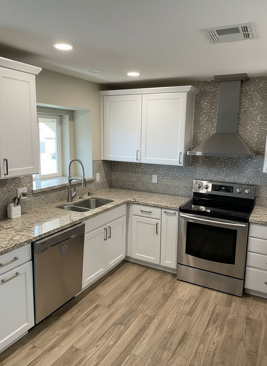 Cocina limpia y organizada