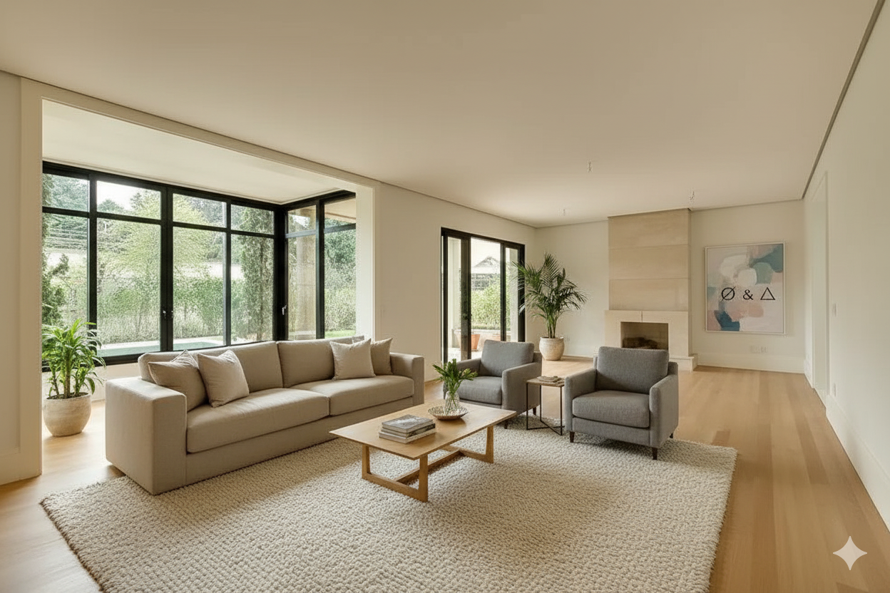 Sala principal amueblada